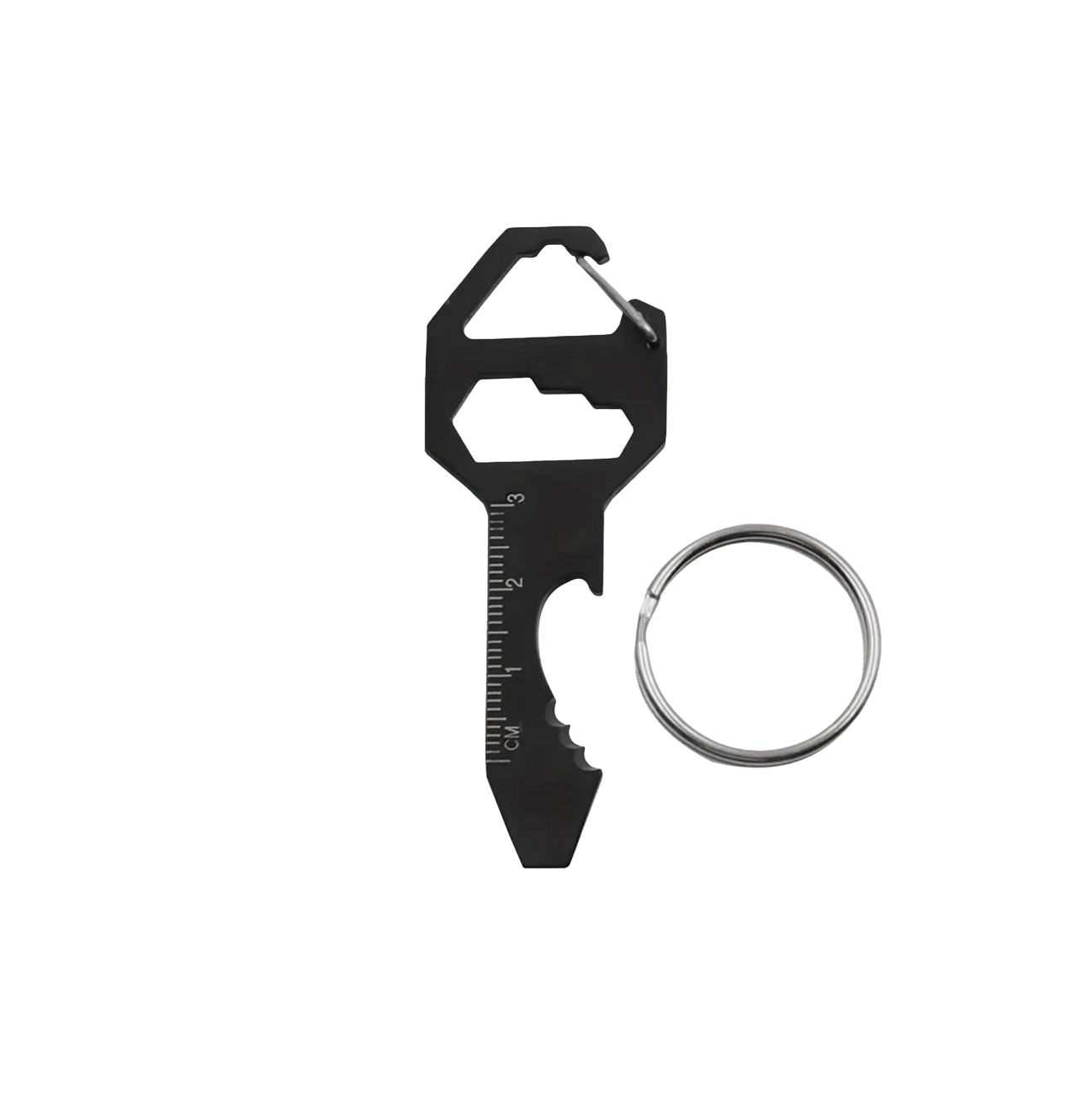 4-in-1 Multitool Sleutelhanger – Compacte RVS Noodtool voor Preppers, Bug-Out Bags & Outdoor Gebruik