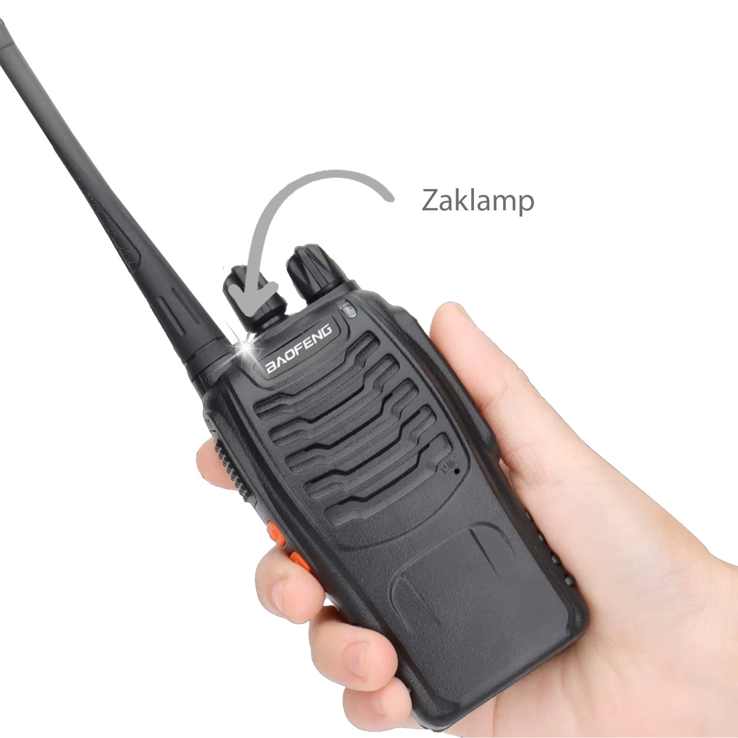 BF-888S Pro Walkie Talkie – Draadloze Frequentiekopie, Lange Afstand, UHF 400-470MHz – Tweezijdige Portofoon voor Outdoor