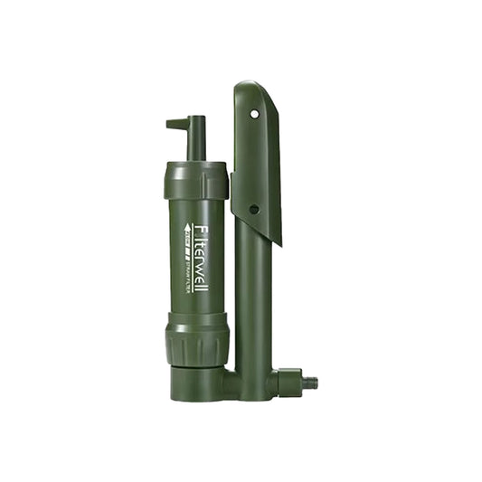 Mini Pocket Handpomp Waterfilter – Draagbare Outdoor Overlevings Waterzuiveraar voor Reizen, Wandelen, Kamperen & Noodsituaties