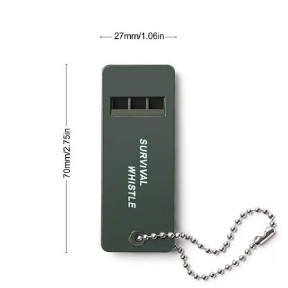 3-Frequency Whistle High Decibel Survival Whistle Outdoor Hiking Camping Whistle 3 Holes Hunting Whistle Emergency Survival Tool