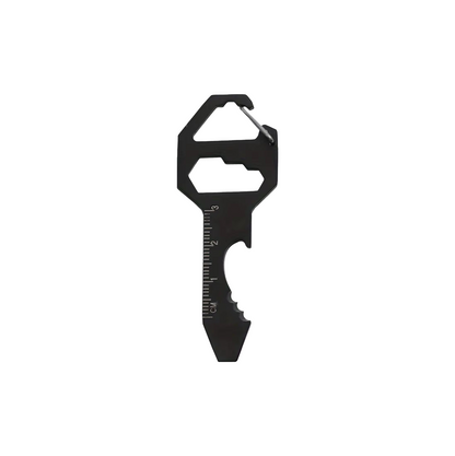 4-in-1 Multitool Sleutelhanger – Compacte RVS Noodtool voor Preppers, Bug-Out Bags & Outdoor Gebruik