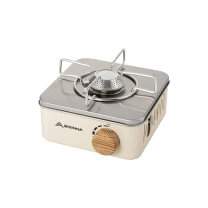 Draagbaar Gasfornuis 2800W – Noodkooktoestel met Draagtas – Compact RVS Gasstel voor Crisis, Prepping & Kamperen
