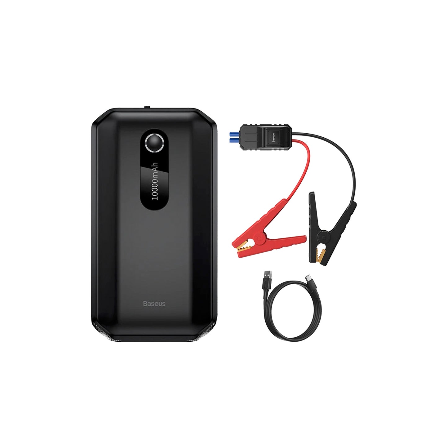 Draagbare Auto Jumpstarter 1000A – 12V Noodstart Booster met Powerbank 10000mAh – Voor Benzineauto’s tot 4.0L