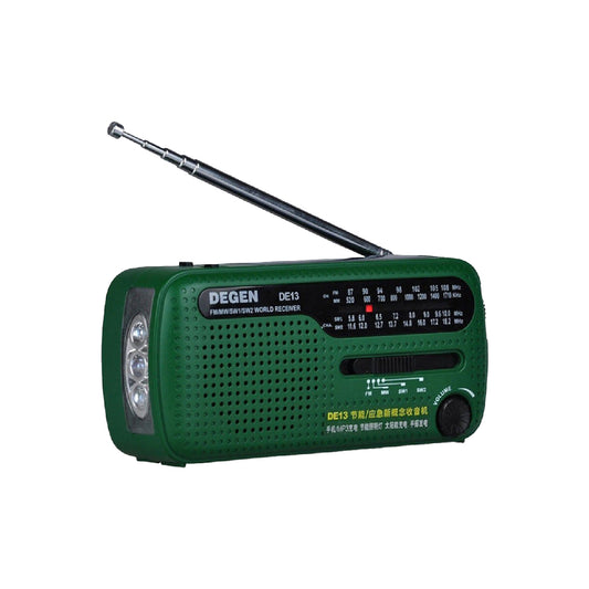Draagbare noodradio met zonne-energie en handmatige oplader