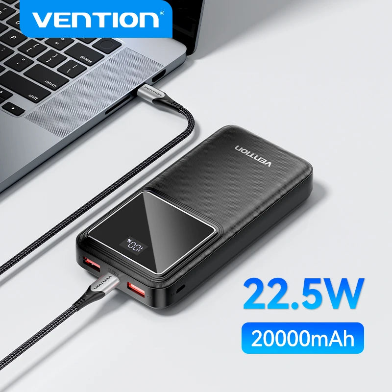 Vention Powerbank 22.5W – Snel en Krachtig Opladen Onderweg