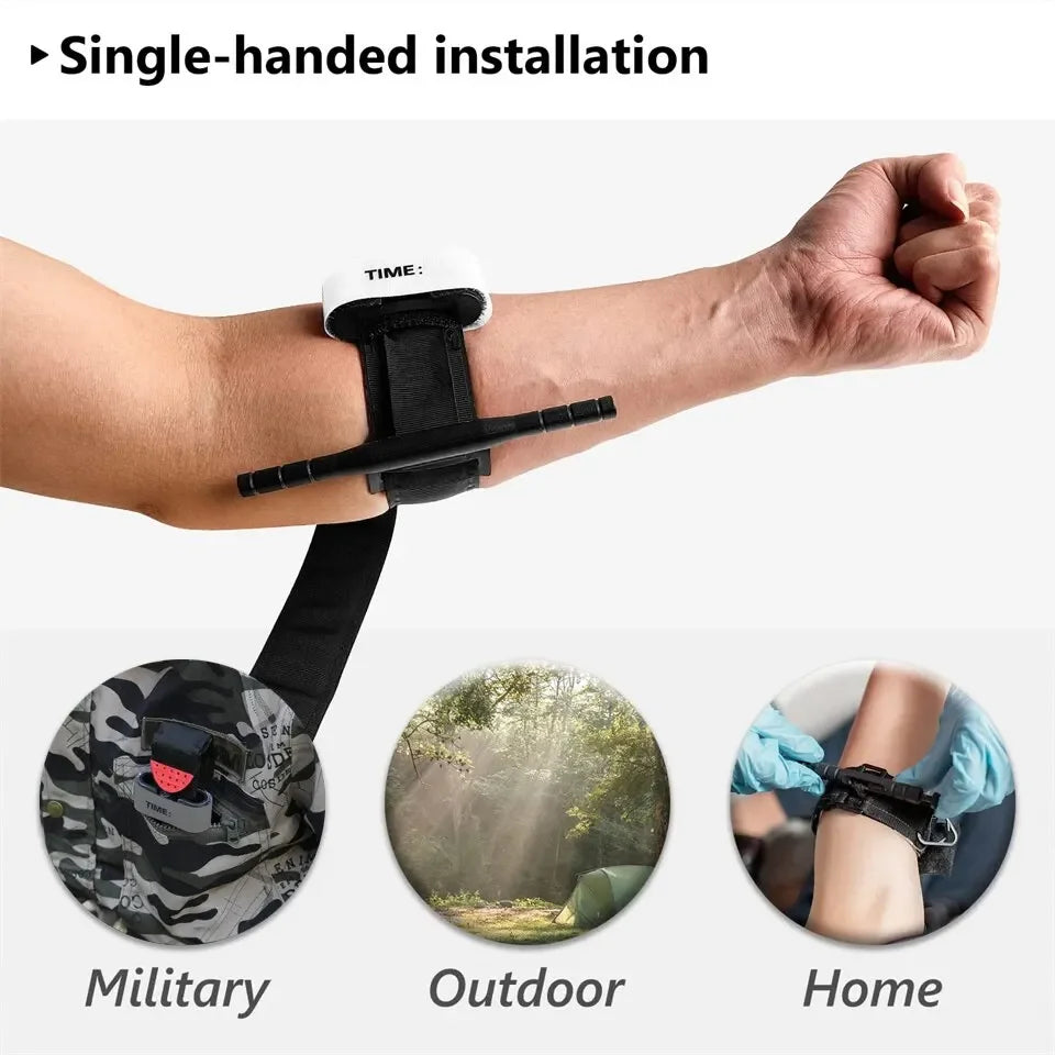 Tourniquet Combat Medical Tourniquet Tactical Military Emergency with Pen First Aid Camping Equipment for Outdoor Exploration