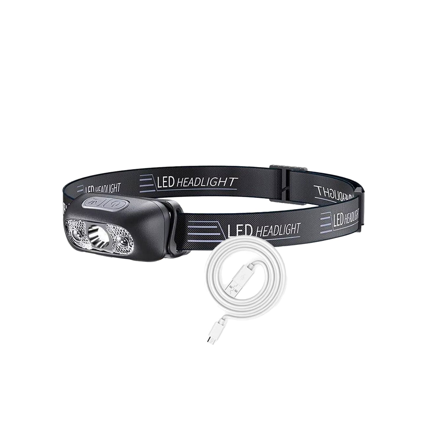 USB Oplaadbare LED Hoofdlamp – 500 Lumen, Waterbestendig en Lichtgewicht – voor noodsituaties